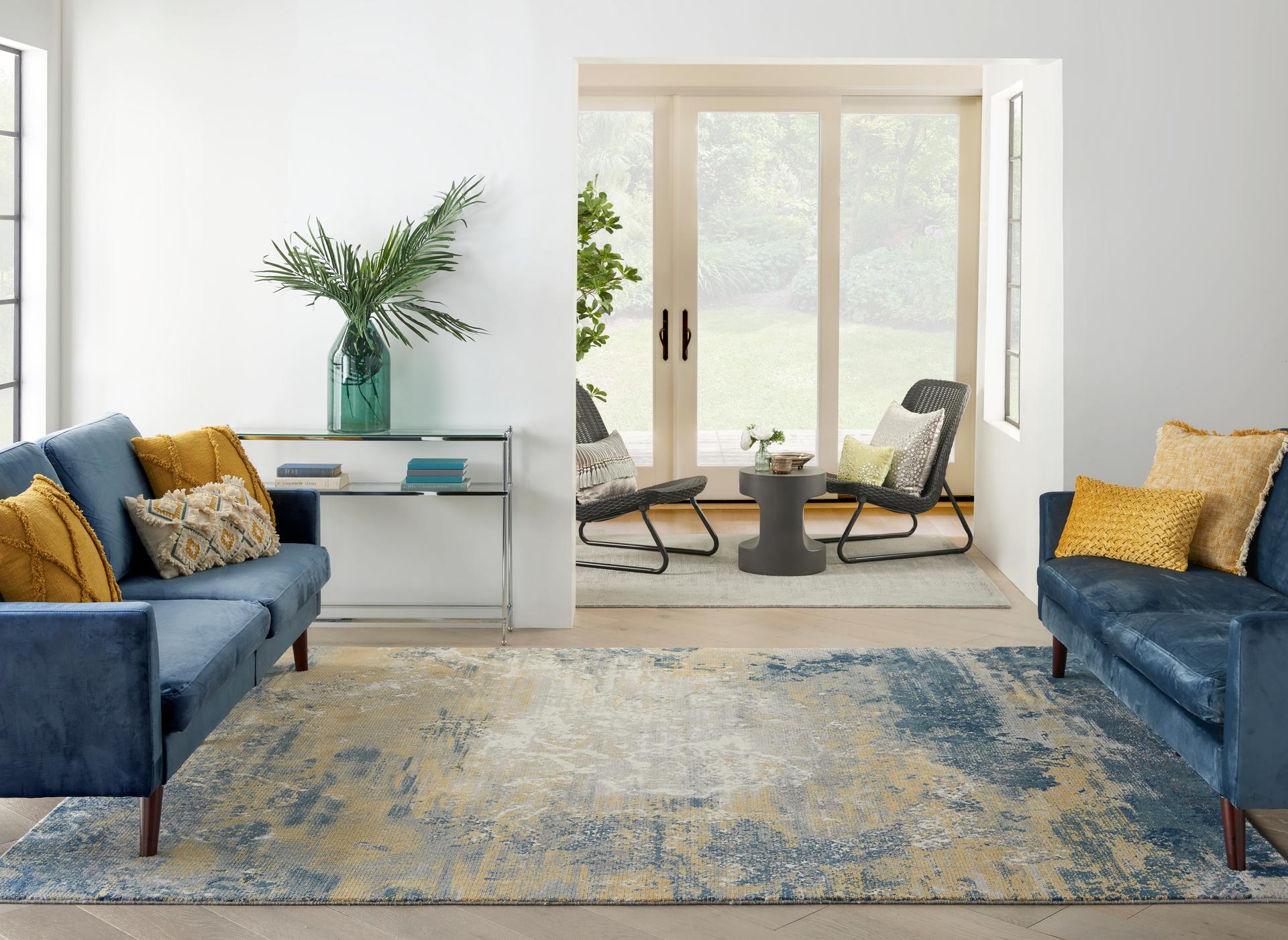 Twilight TWI22 Navy Gold Rug