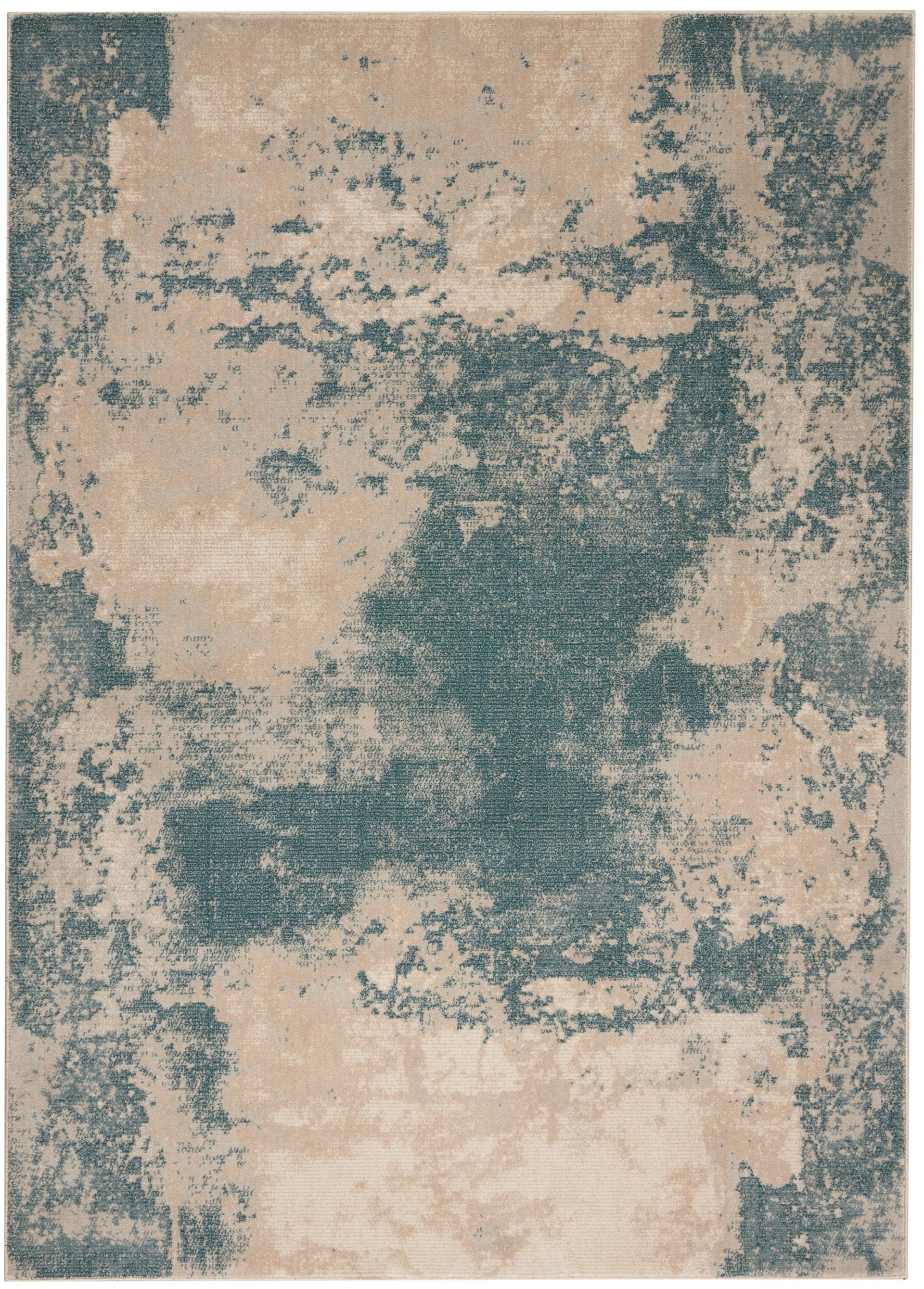 Maxell Rug MAE13 Ivory/Teal