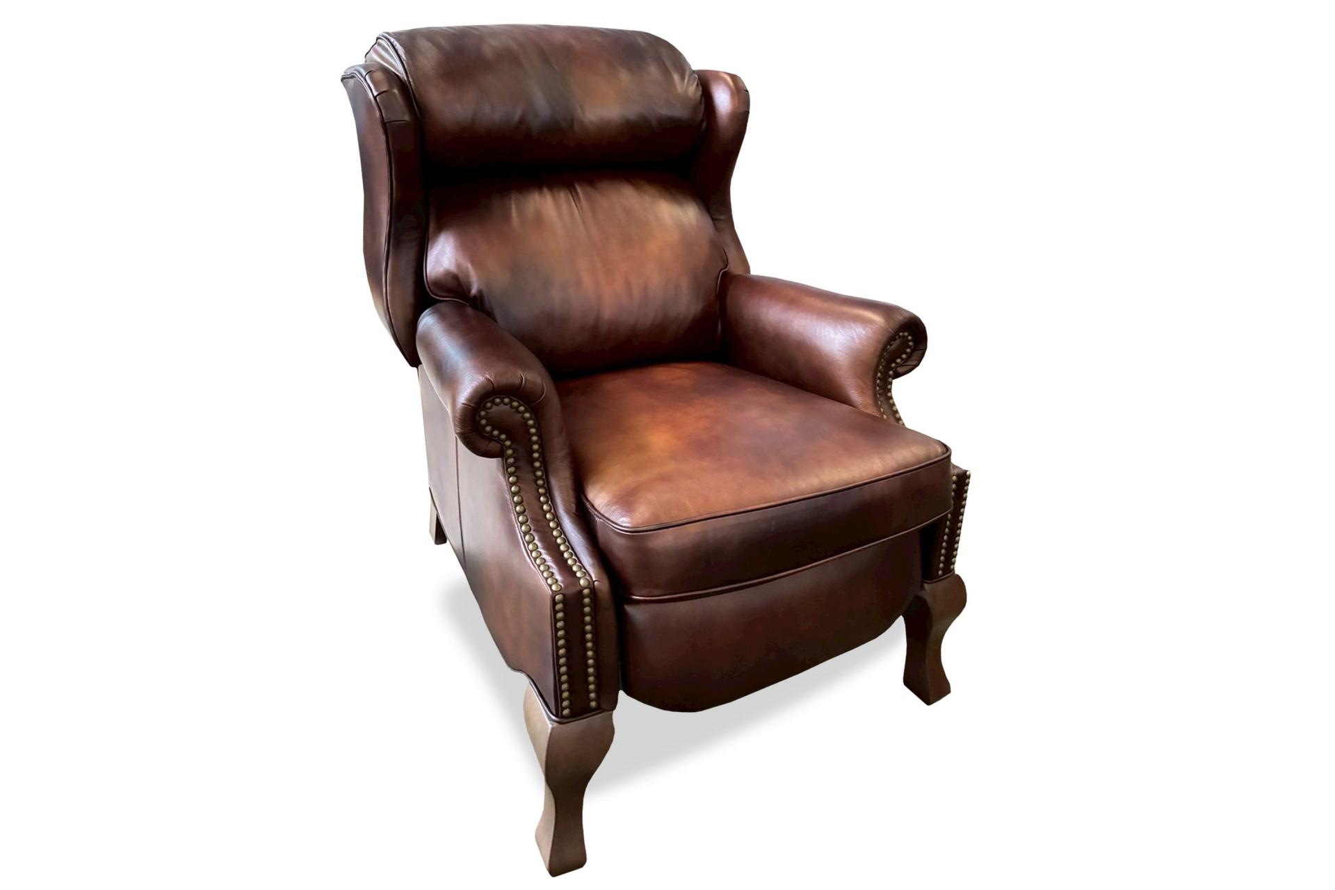 Craster Recliner Wing Chair Vinted Tan