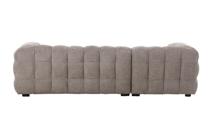 Alba Chaise Sofa RHF Fine Beige Glam