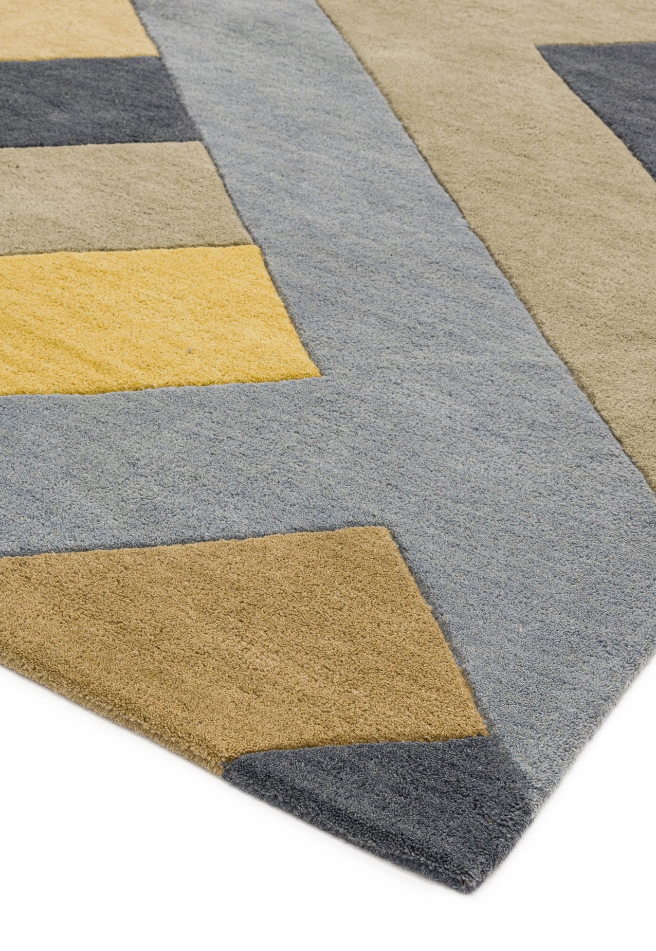 Reef Rug RF02 Big Zig Ochre Grey