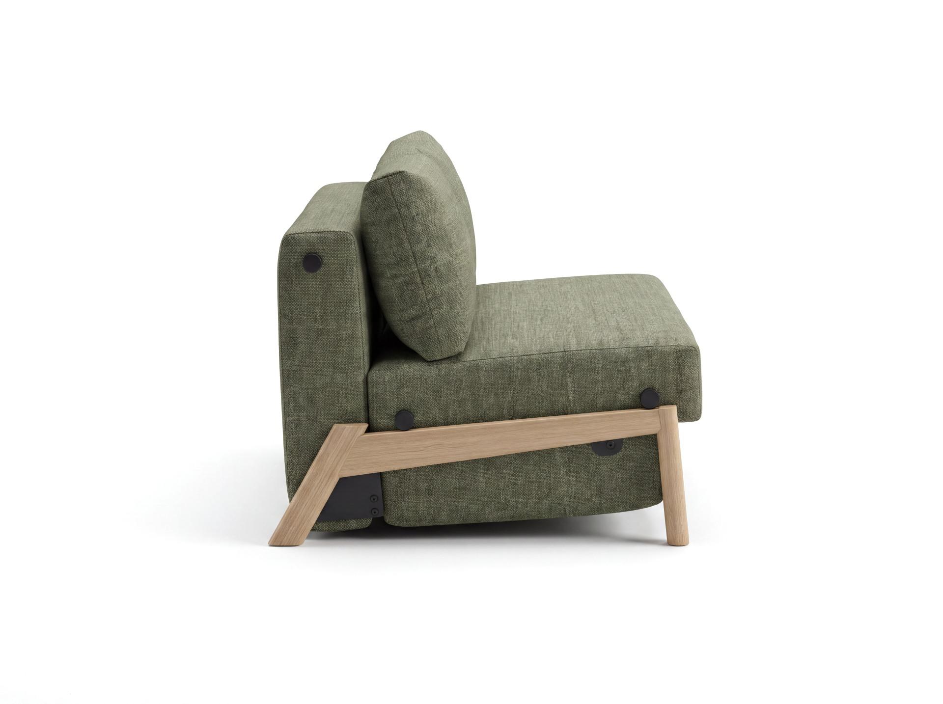 Selena 2 Seater Fabric Sofa Bed Olive Green