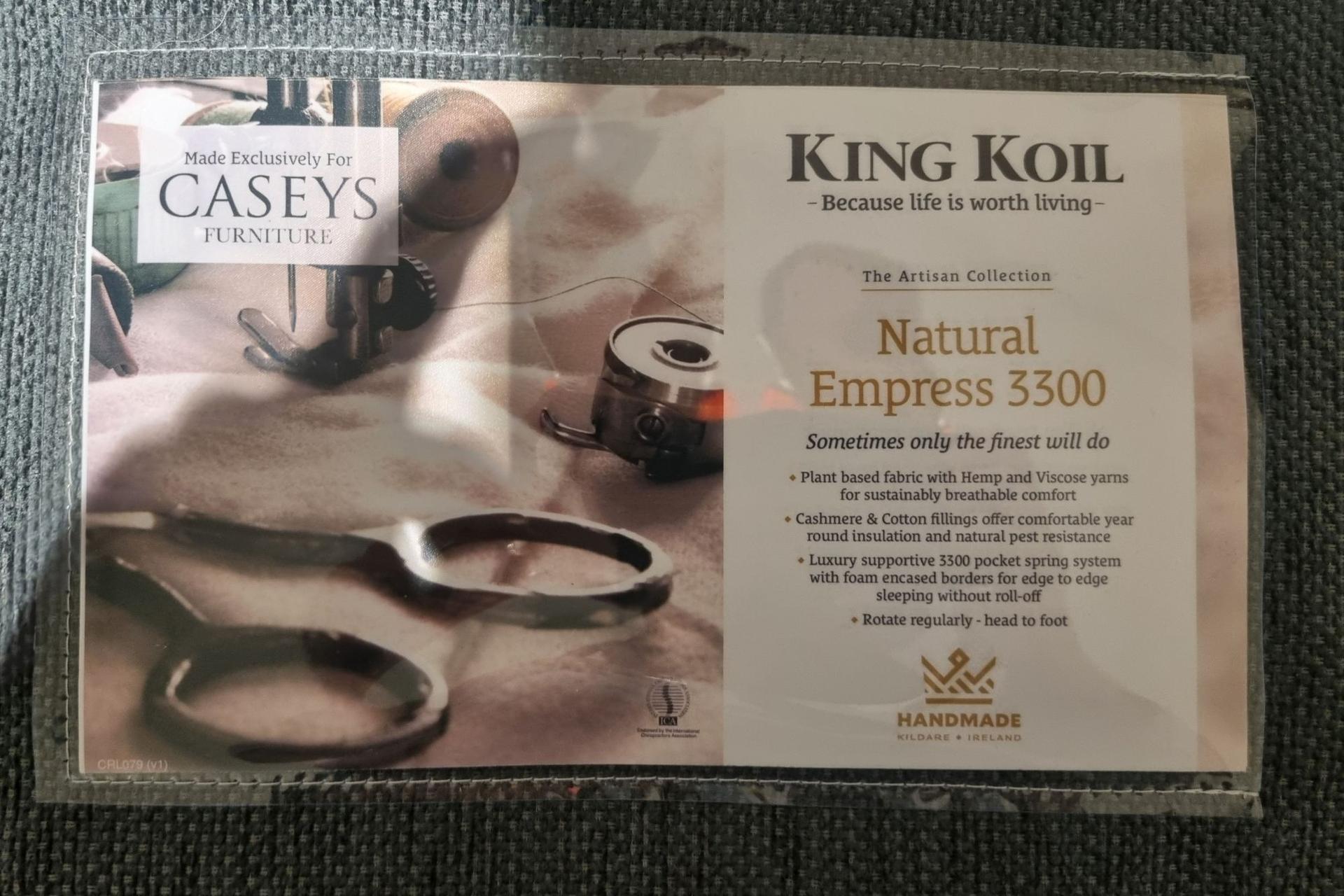 King Koil Natural Empress 3300 Mattress 5ft (Mattress Only) - Clearance Cork