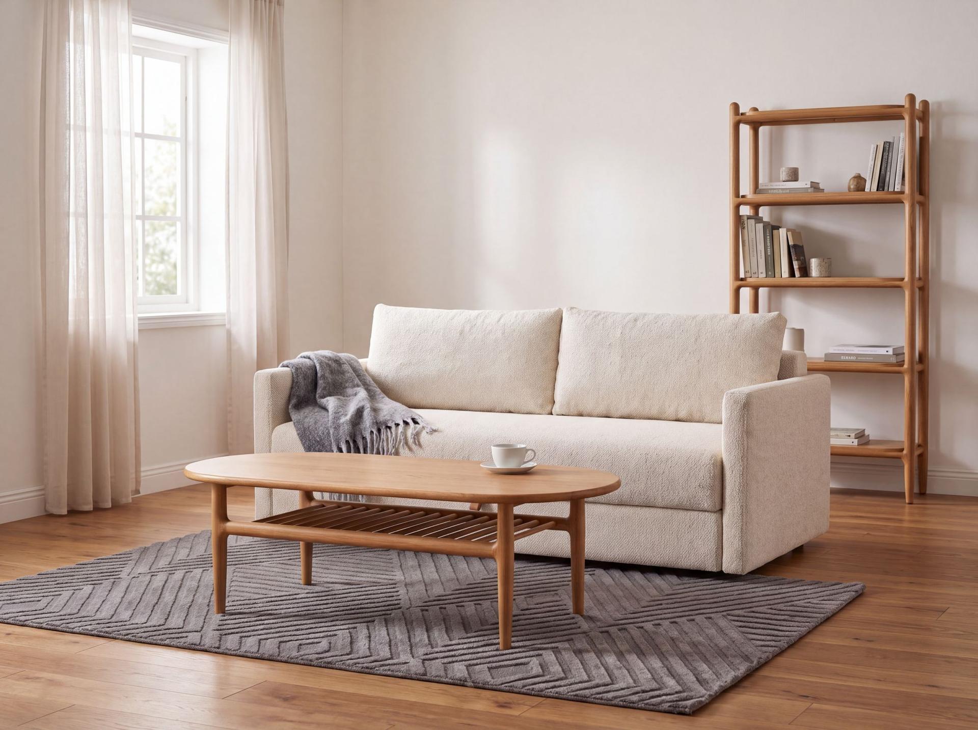 Beatrice Fabric Sofa Bed Off-White