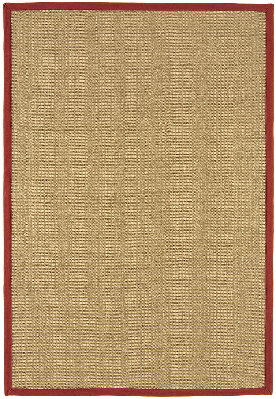 Sisal Rug Red Linen