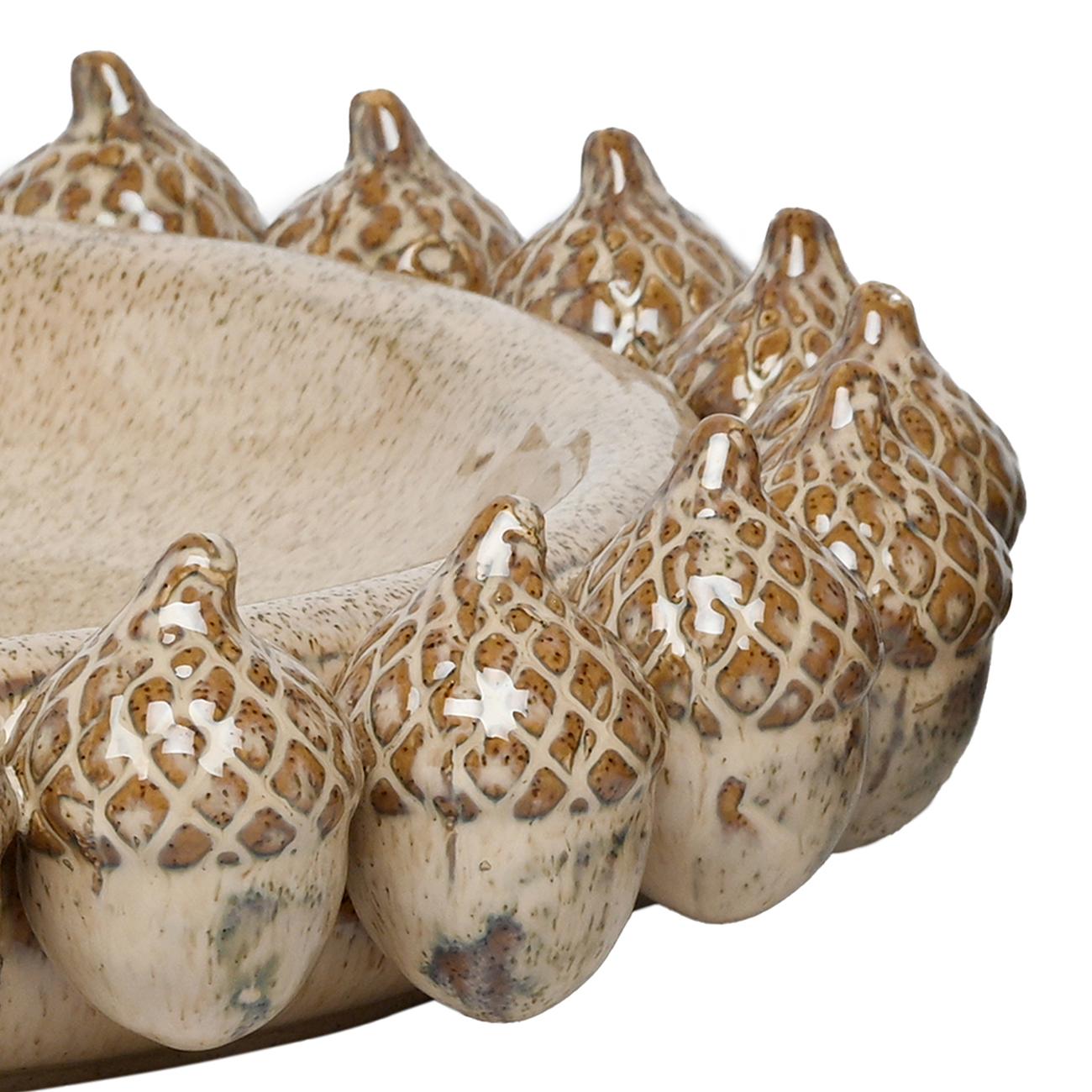 Acorn Cluster Ceramic Platter