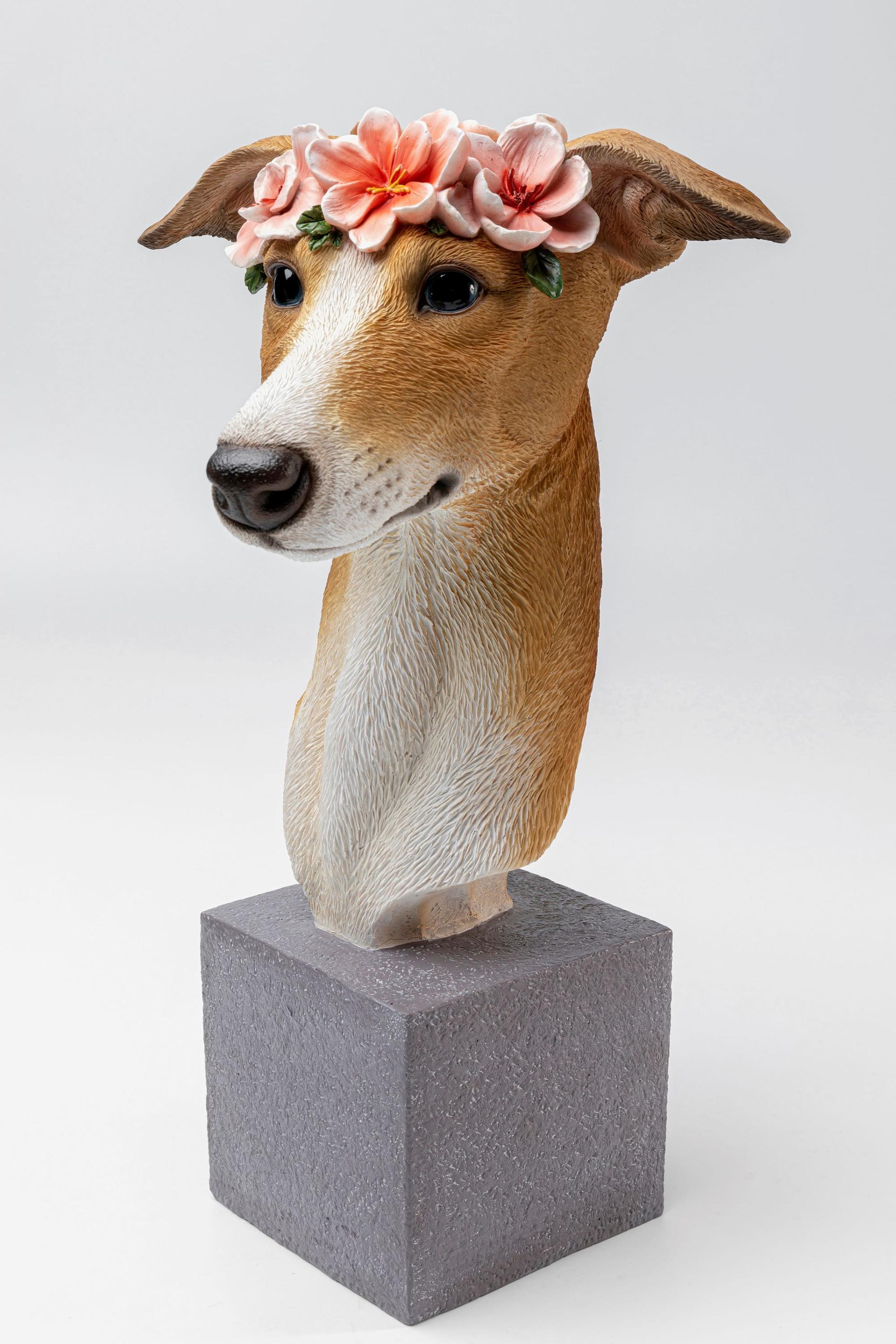 Flower Greyhound Deco Object