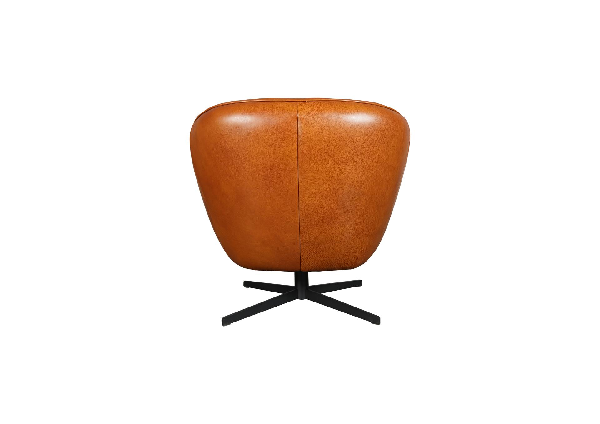 Gilmore Berlin Saddle Leather Swivel Chair