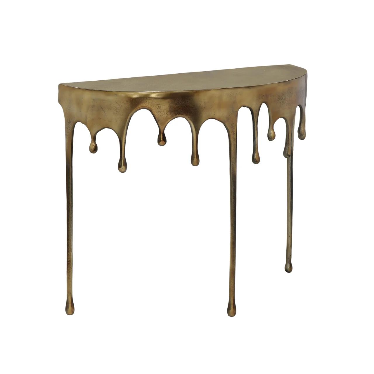 Gold Drops Console Table