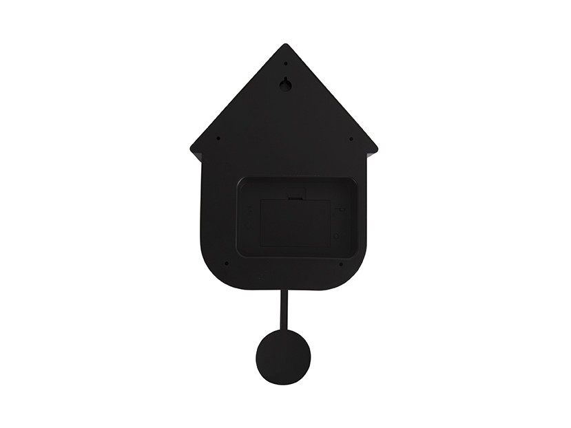 Modern Cuckoo Wall Clock - Black