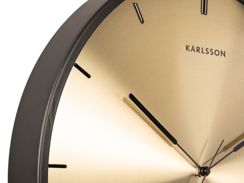 Finesse Gold Dial Wall Clock - Copper