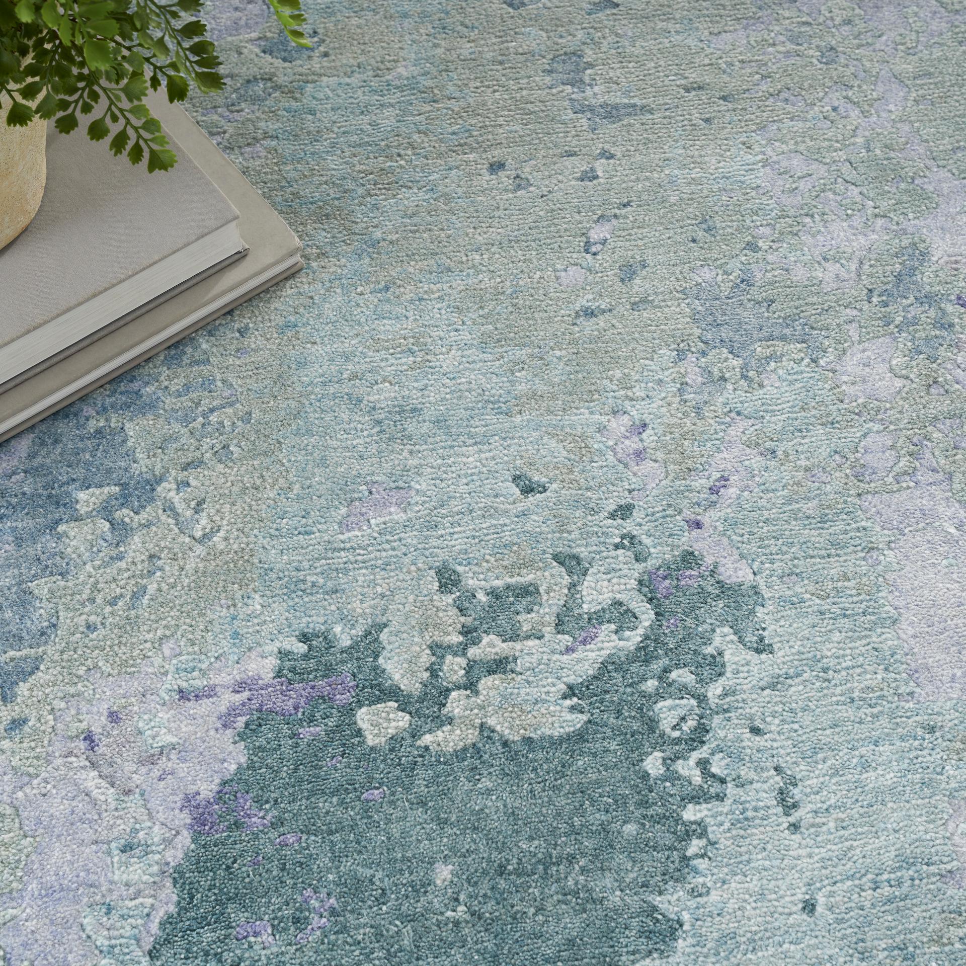 Silk Shadows SHA22 Blue Green Rug