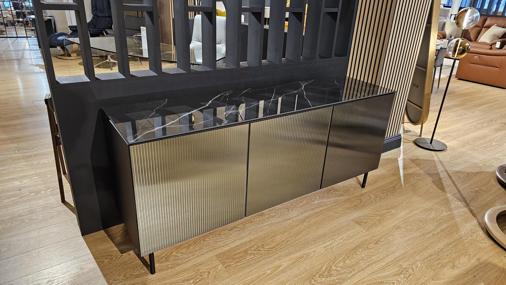 Calligaris Mirrored Smoke Grey Sideboard - Clearance Cork