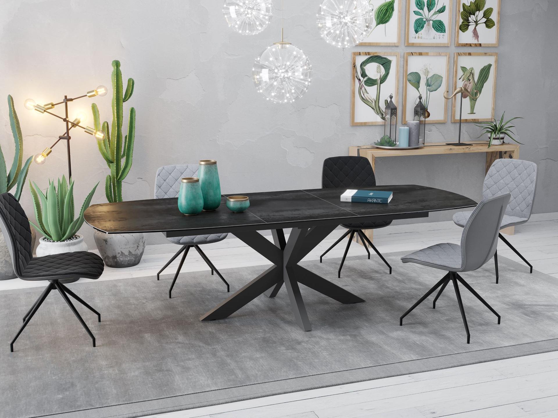 Astra Extending Dining Table Titanium