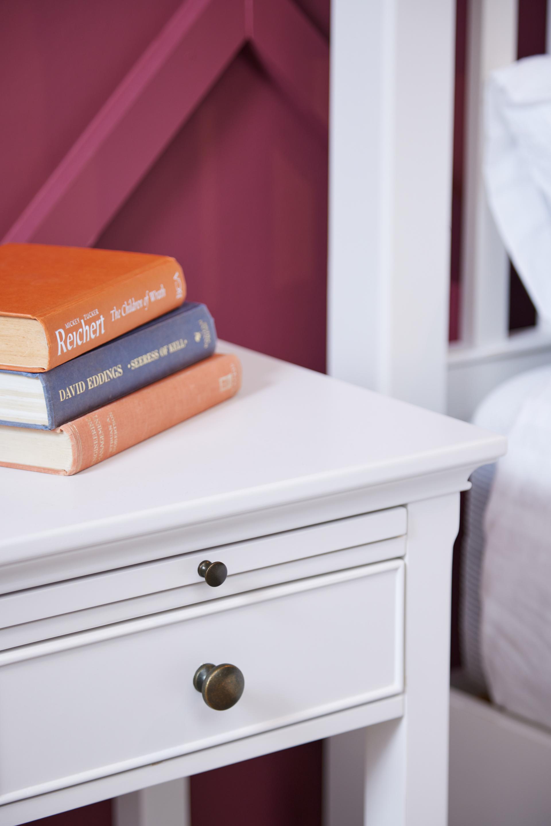 Pietra Bedside Locker Antique White