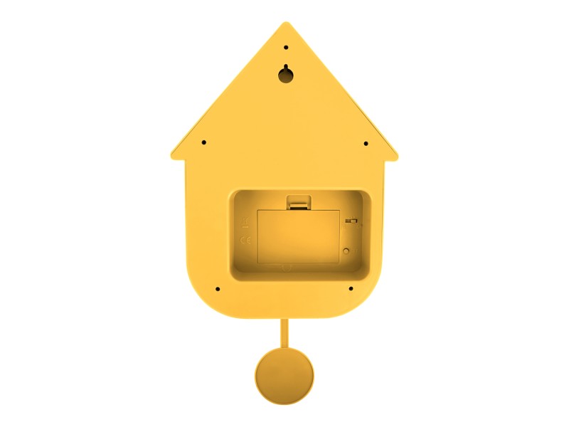 Modern Cuckoo Wall Clock - Bright Yellow