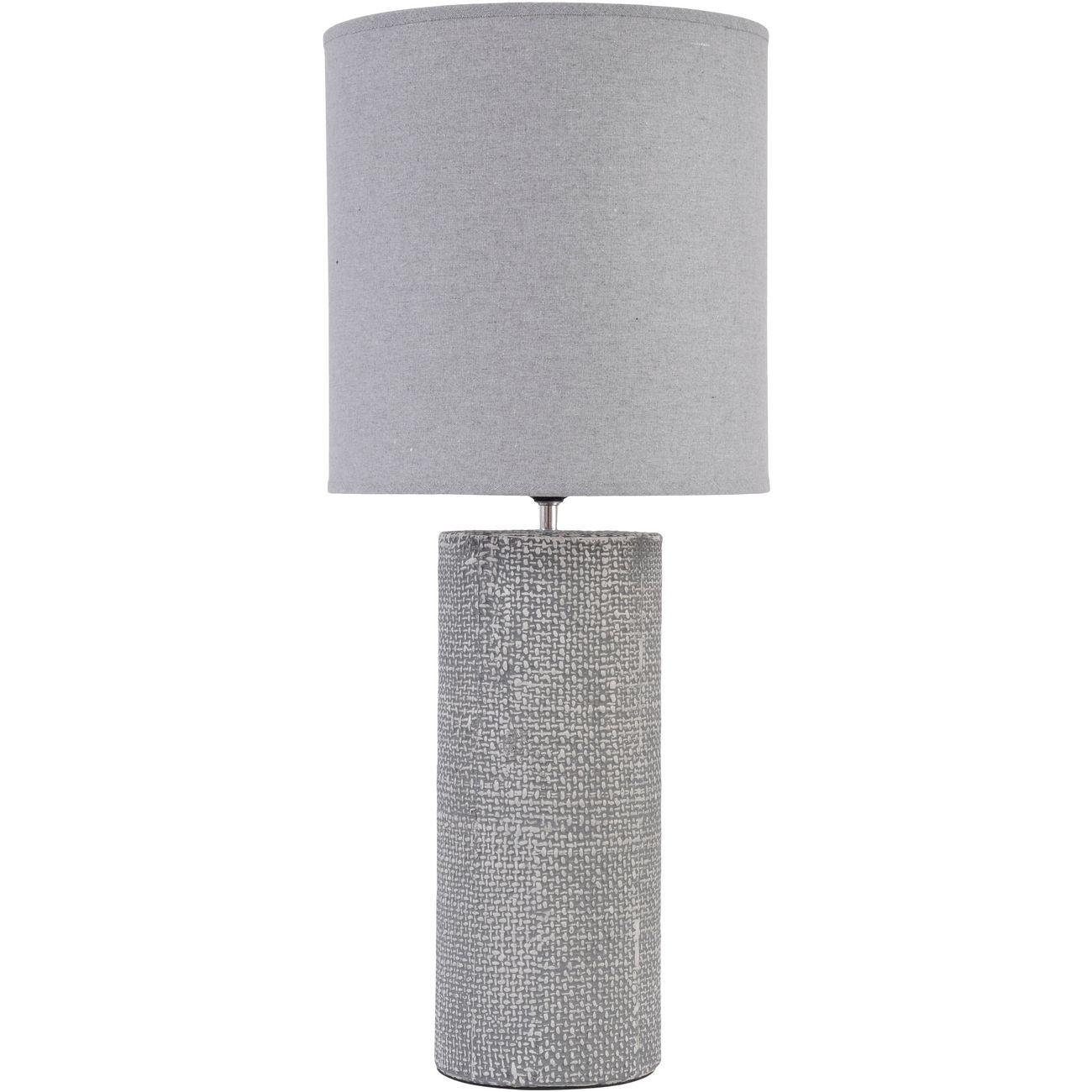 Textured Porcelain Lamp with Shade