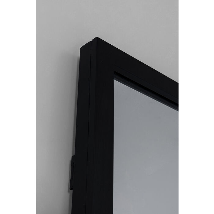 Brick Black Wall Mirror