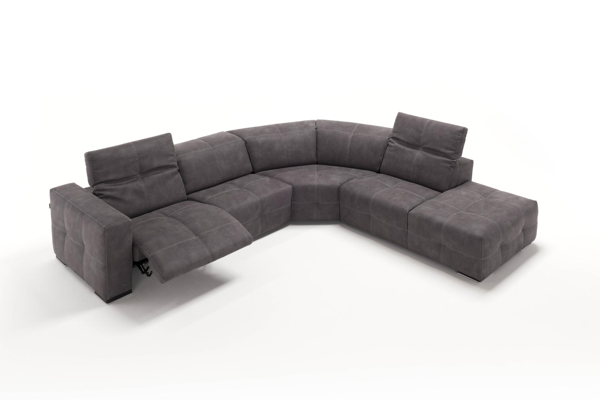 Sauvanne RHF Electric Recliner Corner Sofa