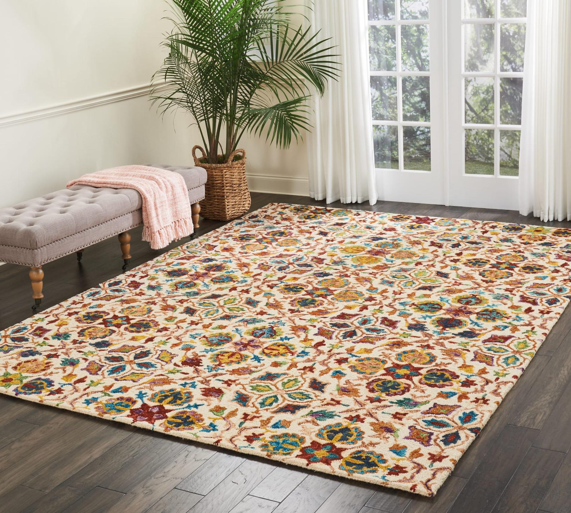 Vibrant VIB08 Ivory Rug