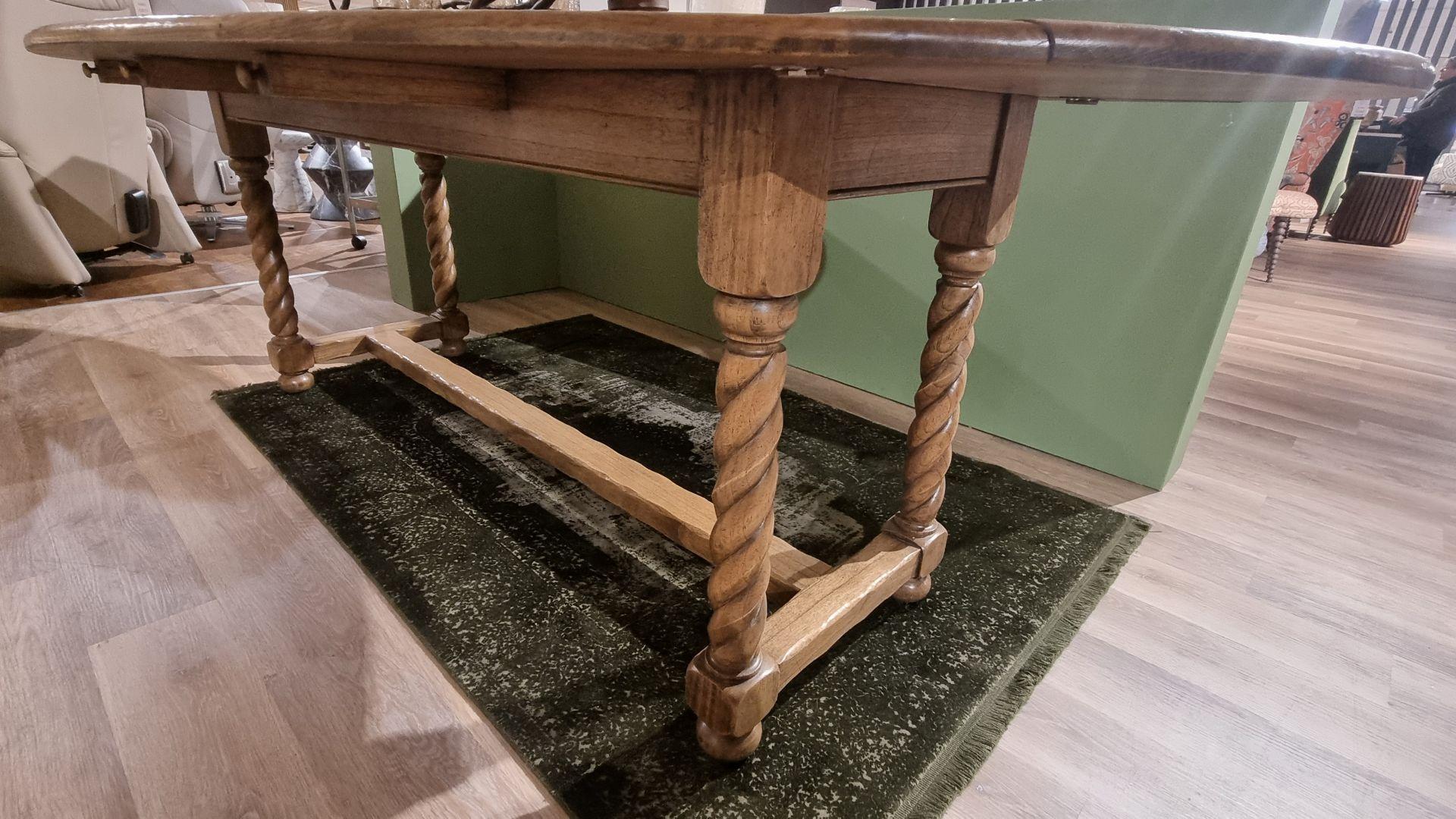 Sannita Drop Leaf Dining Table 230cm - Clearance Cork