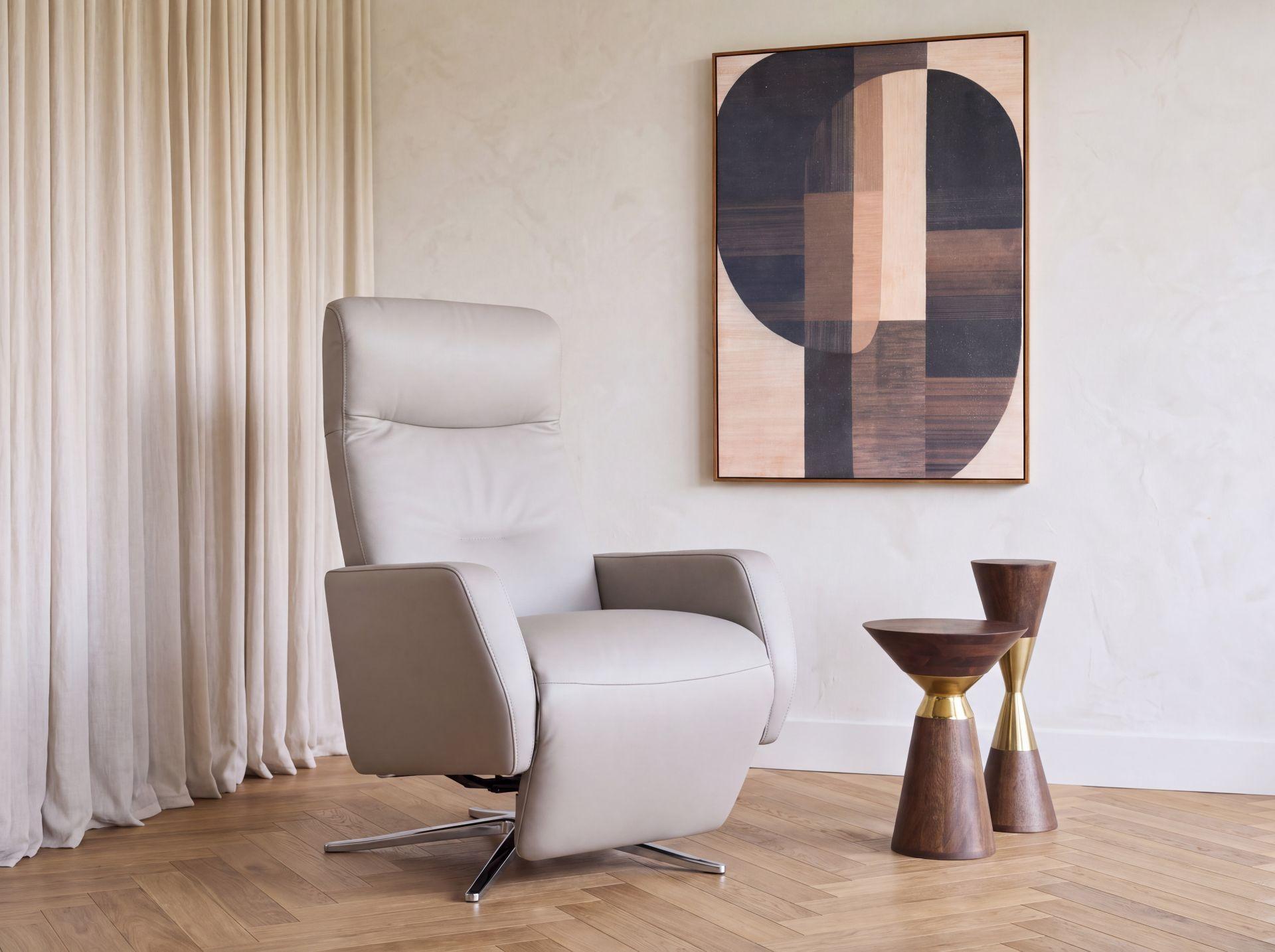 Ekornes Space 2100 Recliner Chair Cinder