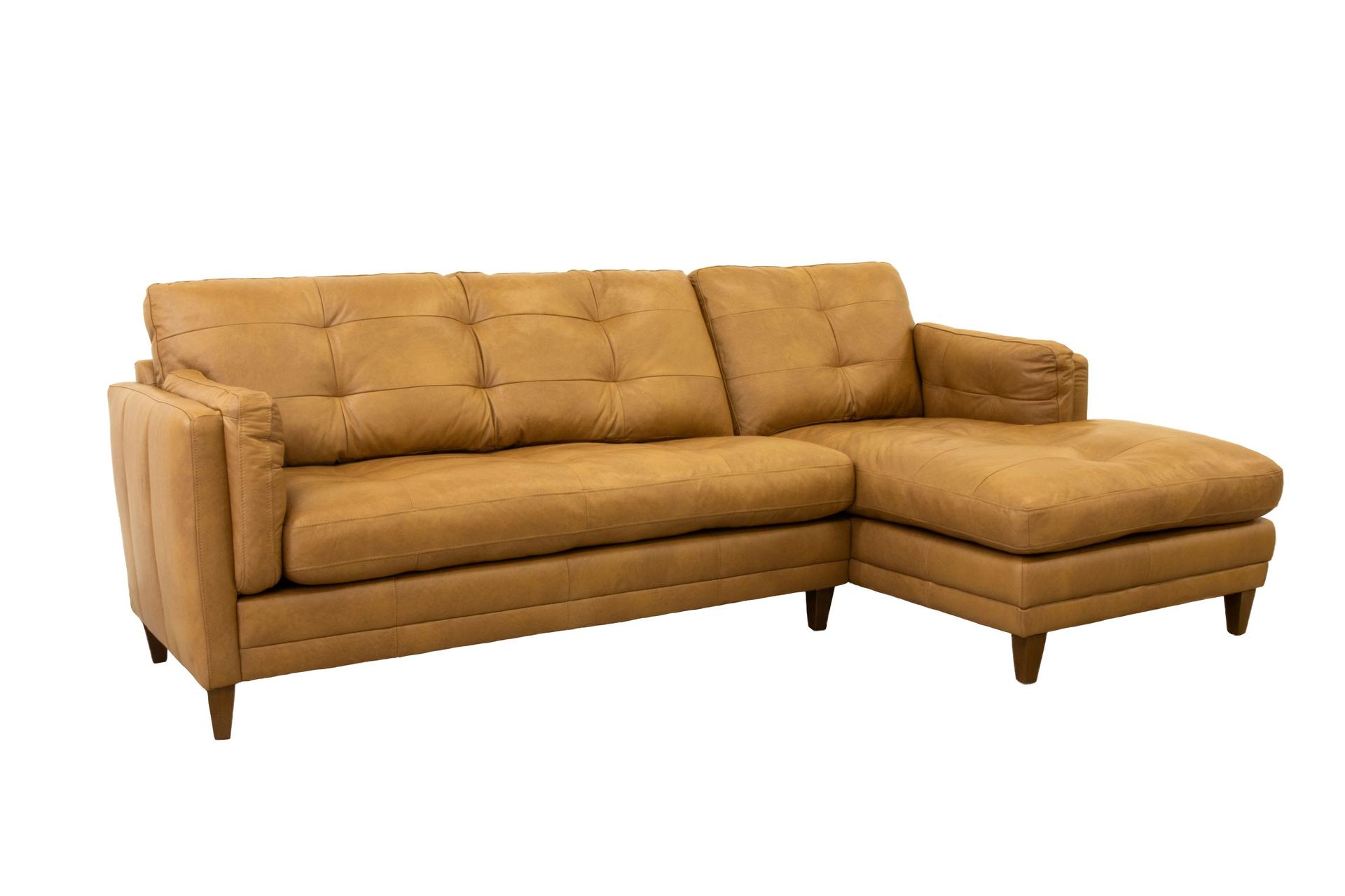 Webb & Barker Clement Chaise Sofa RHF Sundown Camel
