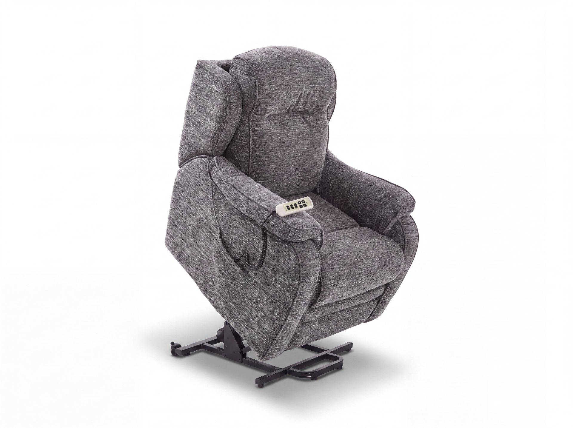 Boston Power Rise and Recline Armchair Waffle Slate