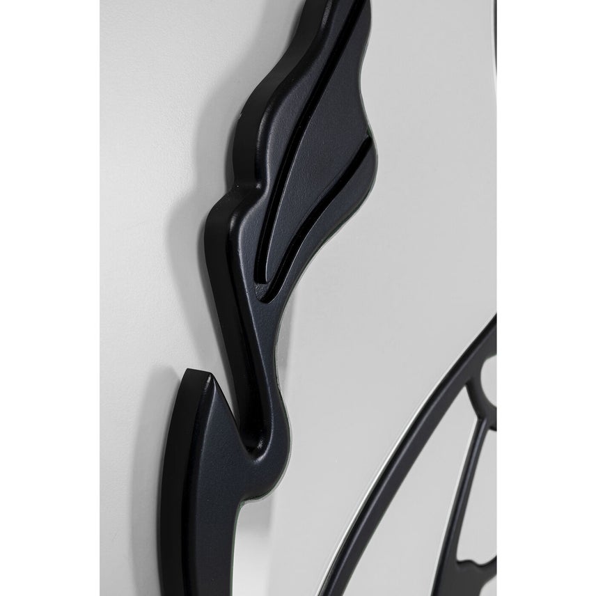 Matte Black Pieces Wall Mirror