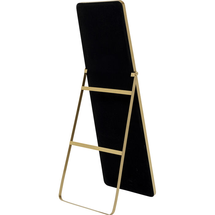 Curved Arch Gold Floor Mirror