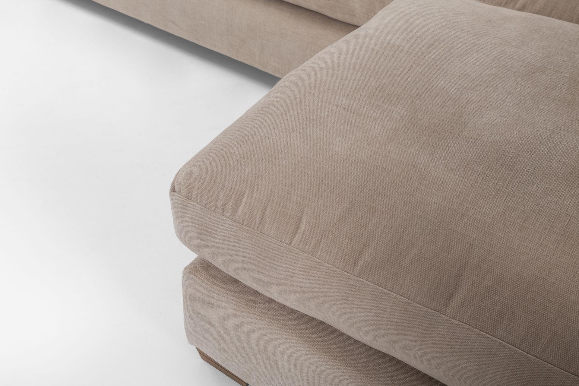 Girona Combi Sofa LHF Digby Beige with Free Footstool