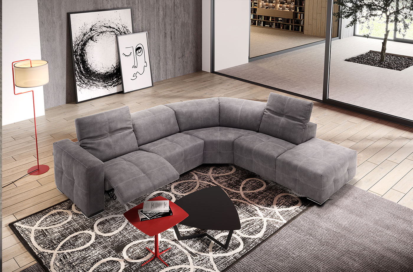 Sauvanne Electric Recliner Corner Sofa