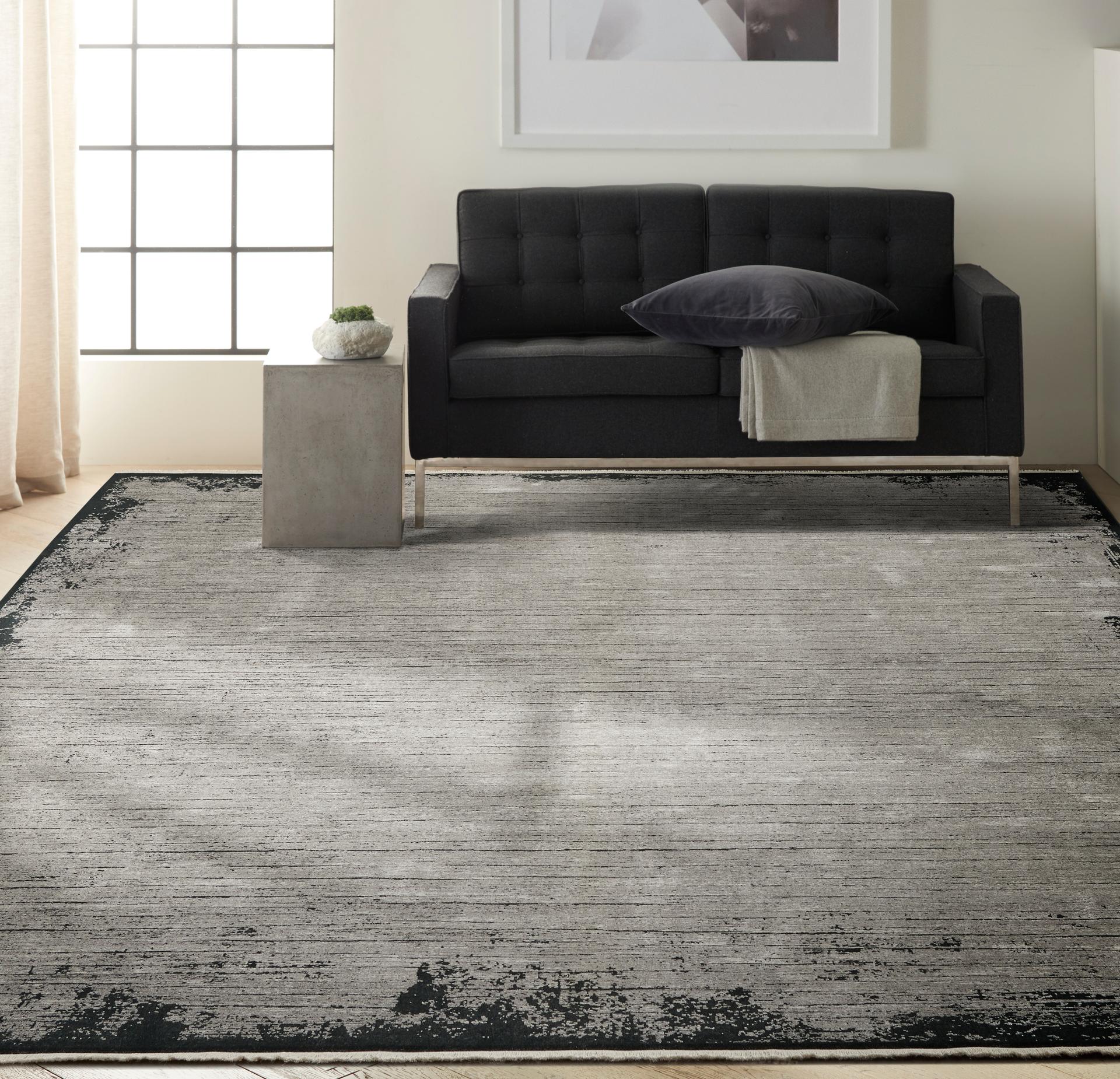 Calvin Klein Balian CK51 Grey Black Rug