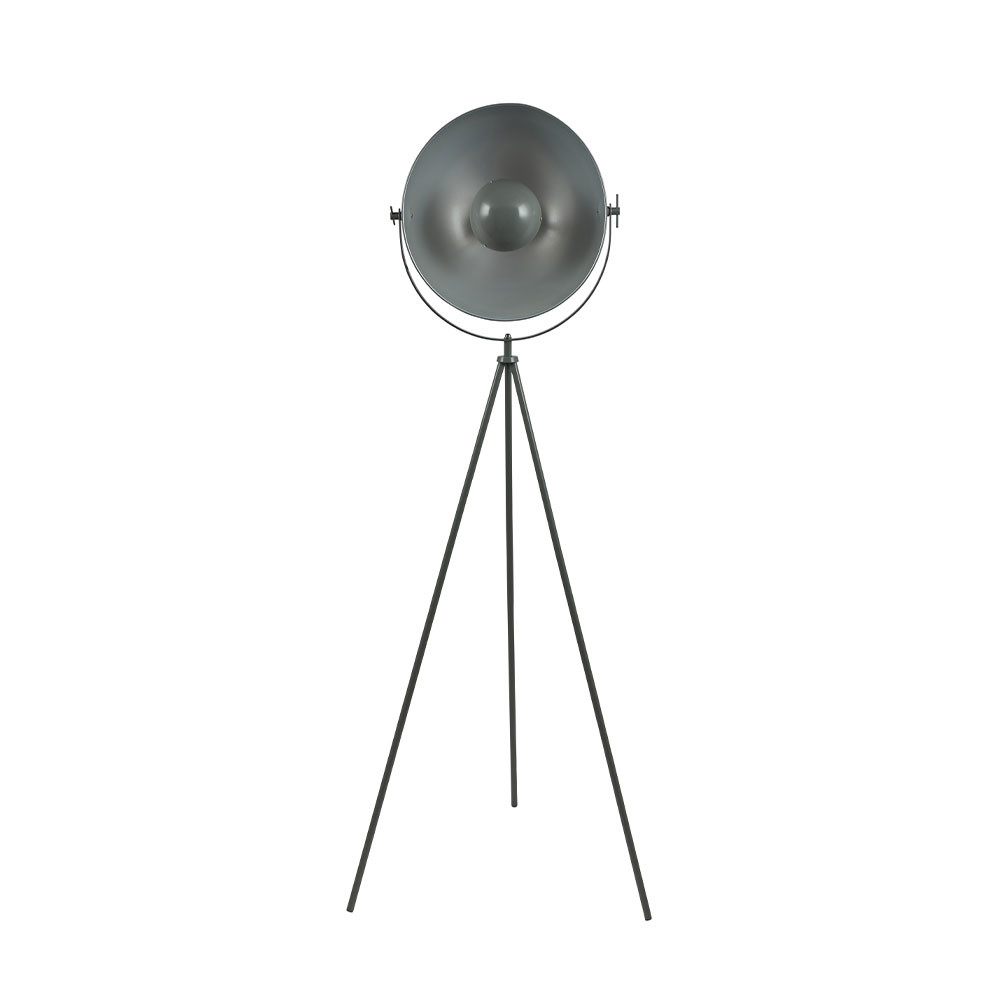 Sona Grey and Silver Tripod Floor Lamp