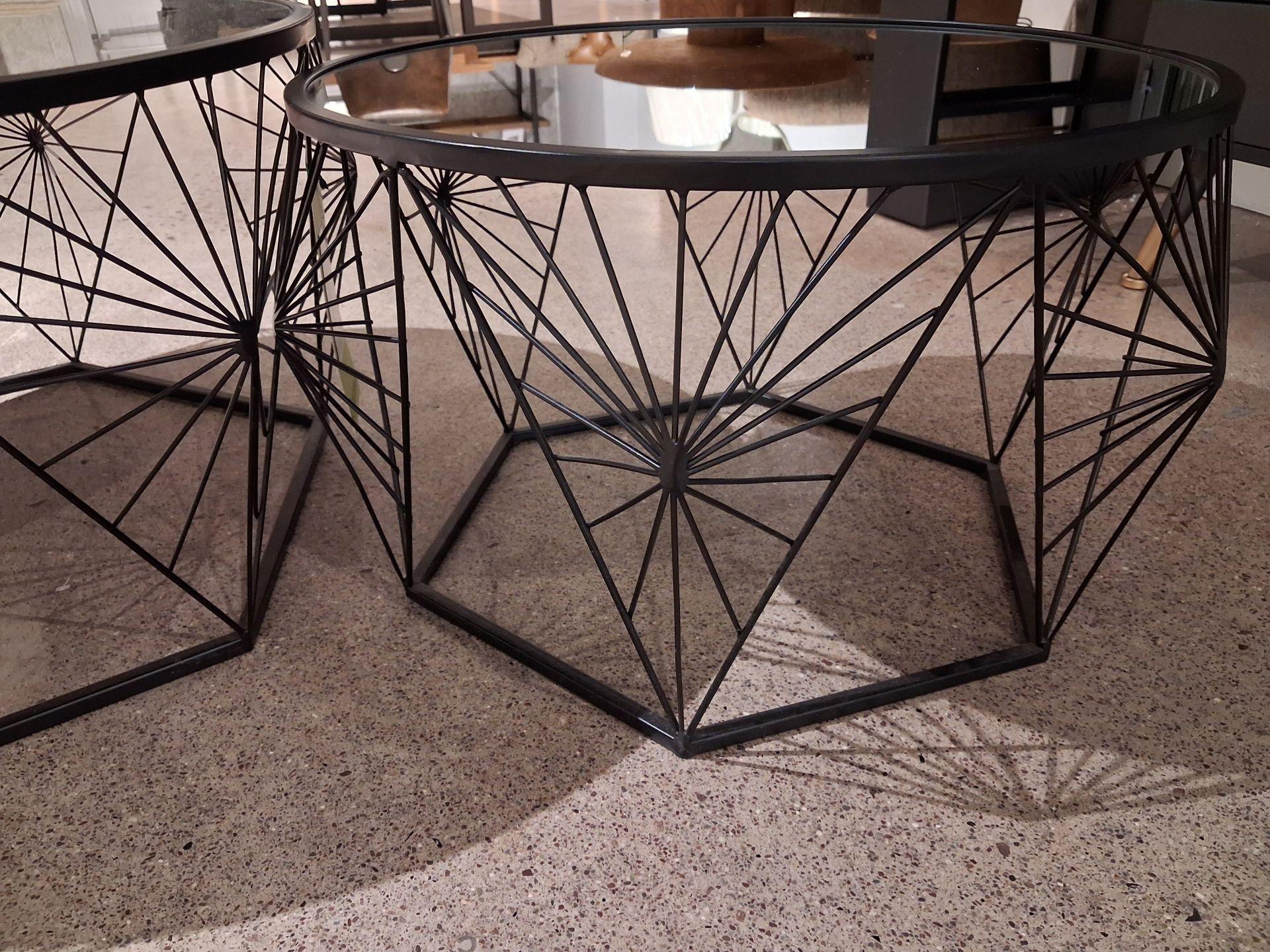 Set of 2 Mirror Tables - Clearance Cork