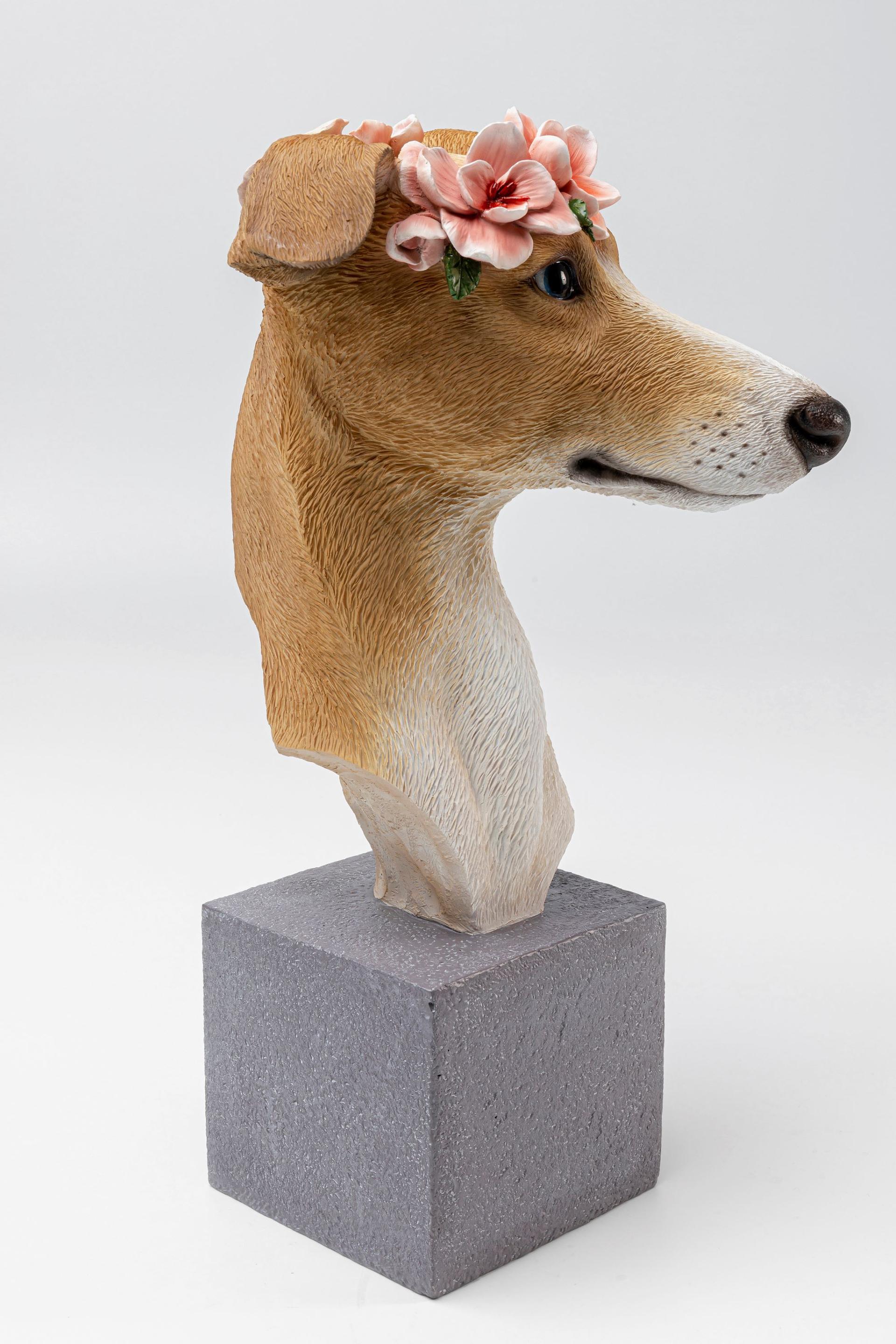 Flower Greyhound Deco Object