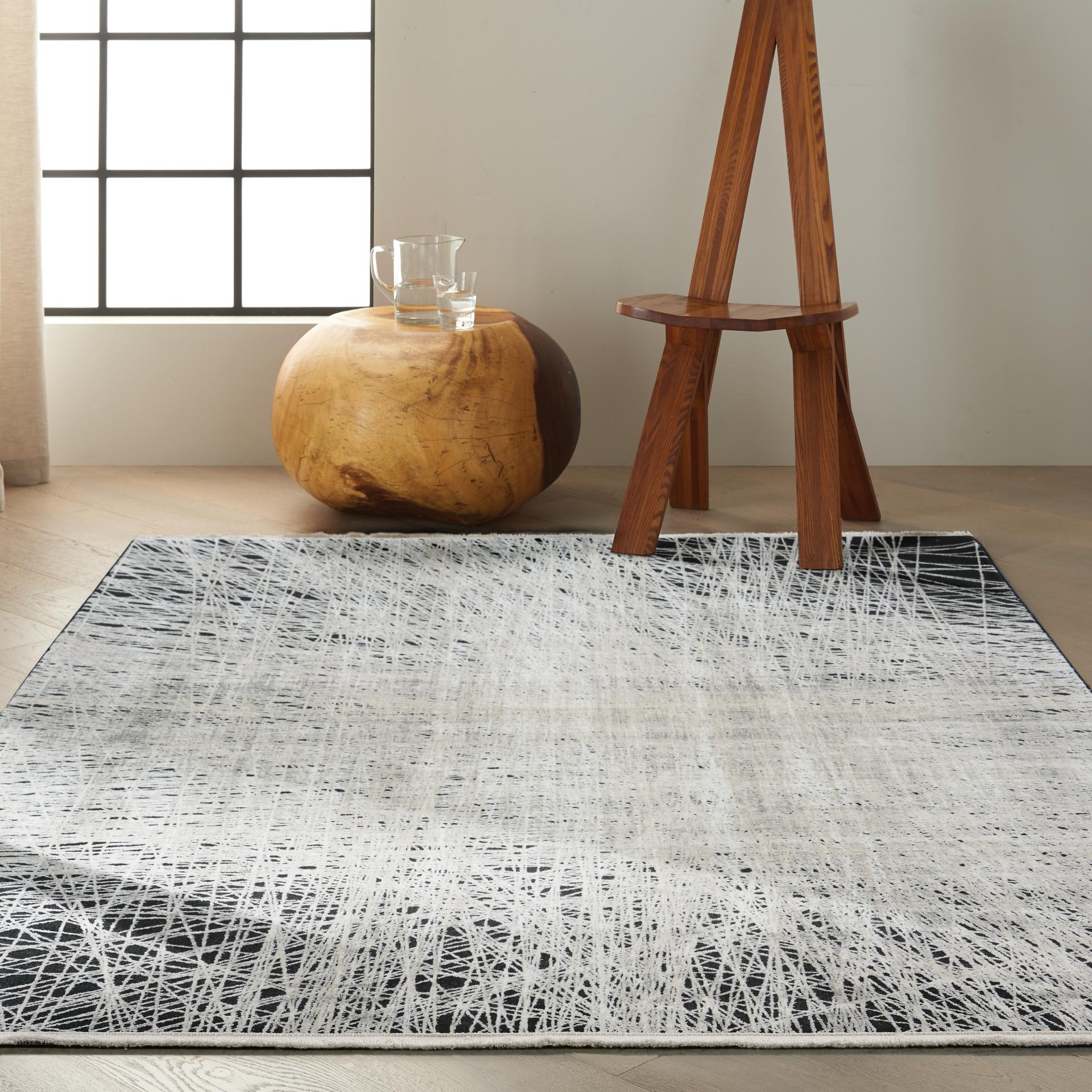 Calvin Klein Balian CK56 Black Silver Rug