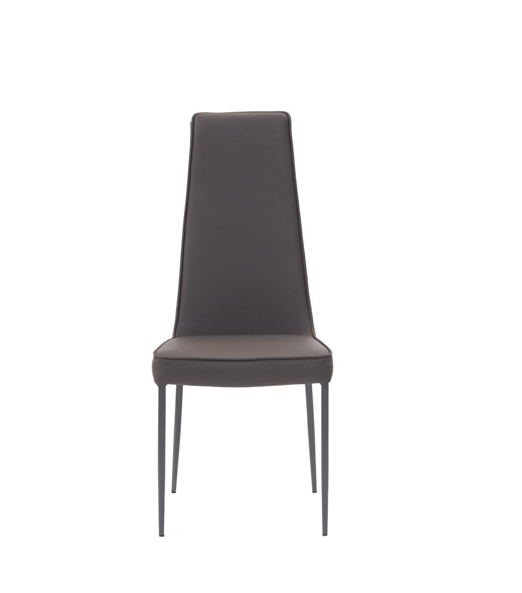 Mara Dining Chair Grey Ecopelle