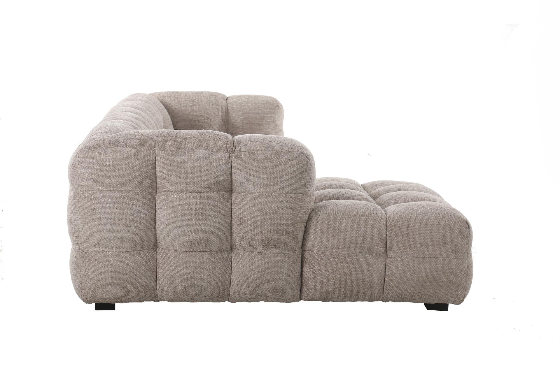 Alba Chaise Sofa LHF Fine Glam Beige