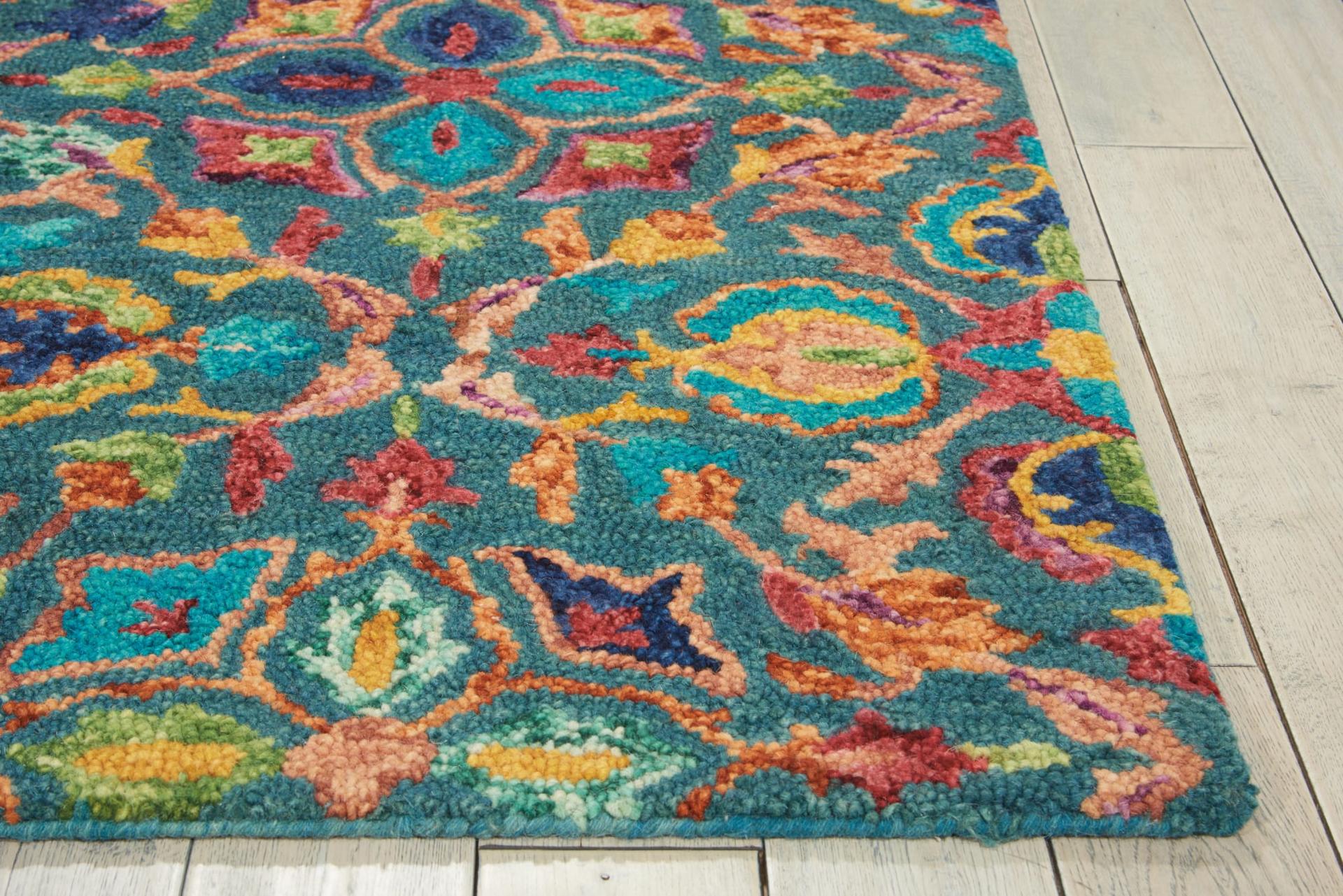 Vibrant VIB08 Teal Rug
