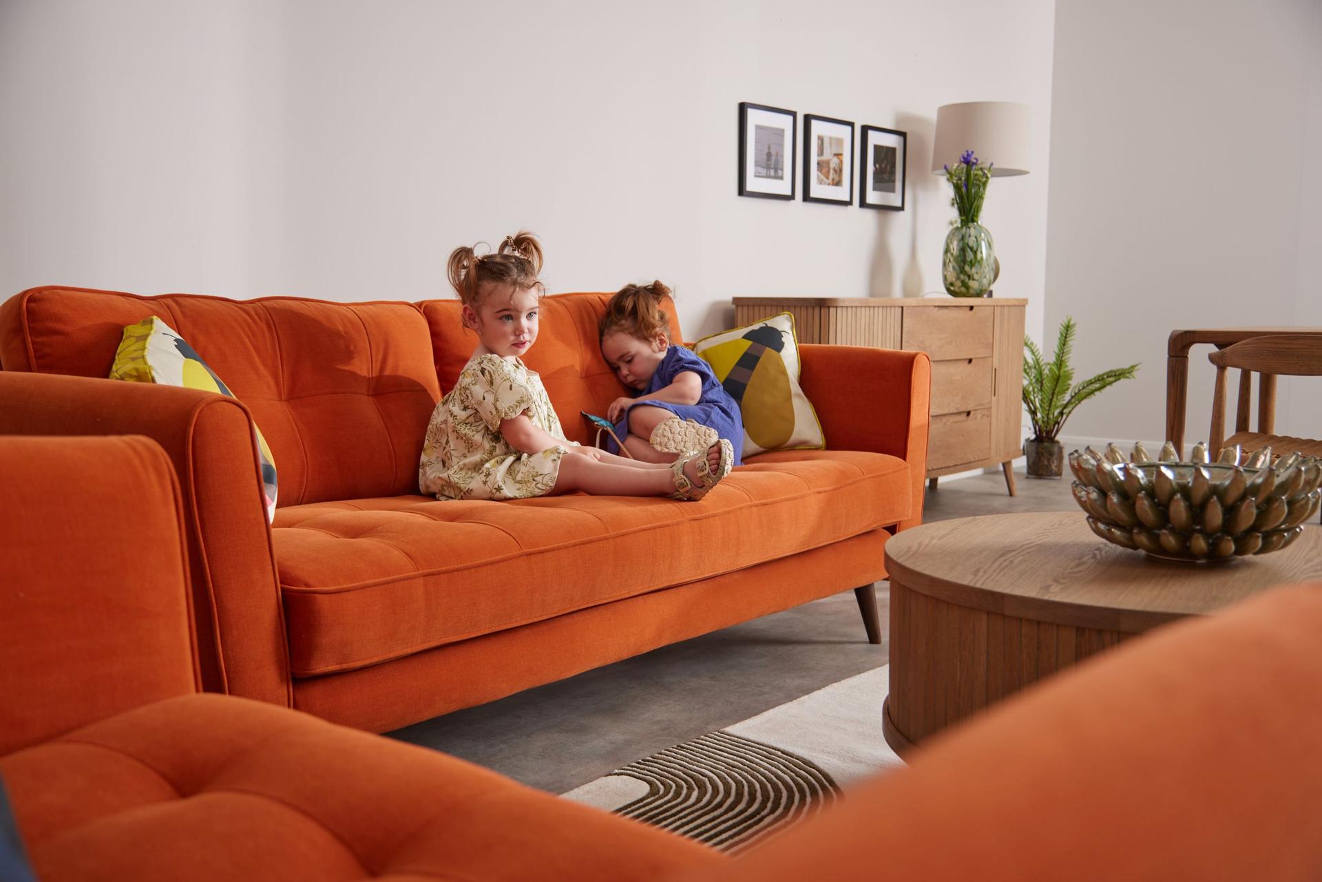 Ivy large Sofa Clara Paprika