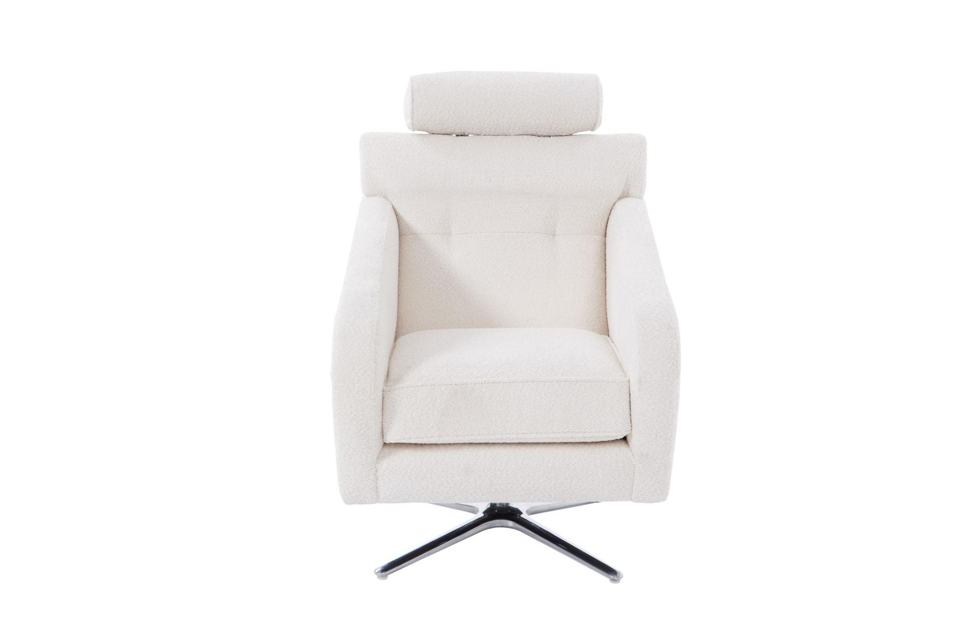 Bianca Magnus Swivel Chair Chalk Bjorn