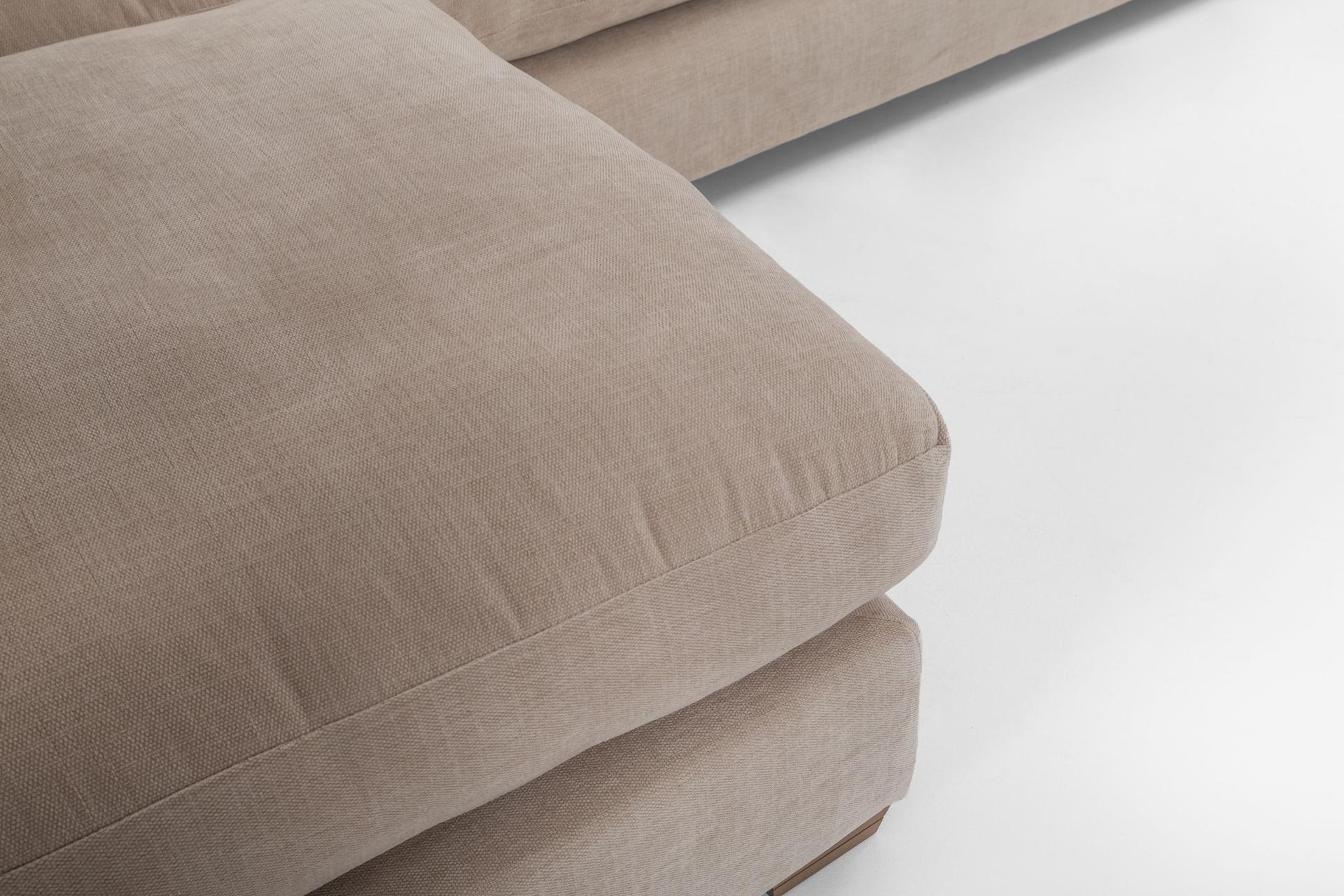 Girona Combi Sofa RHF Digby Beige with Free Footstool