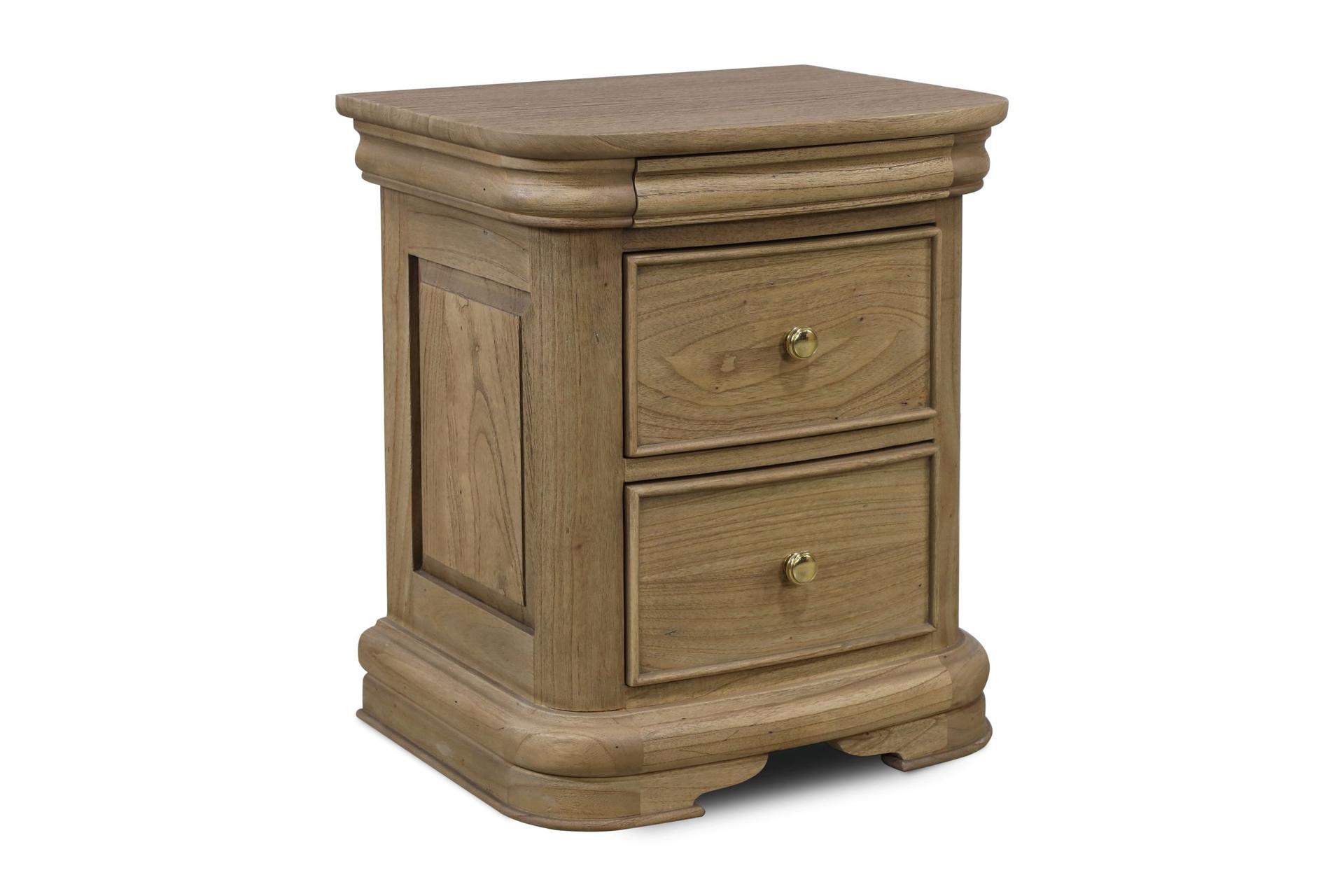 Merville 3 Drawer Bedside Table
