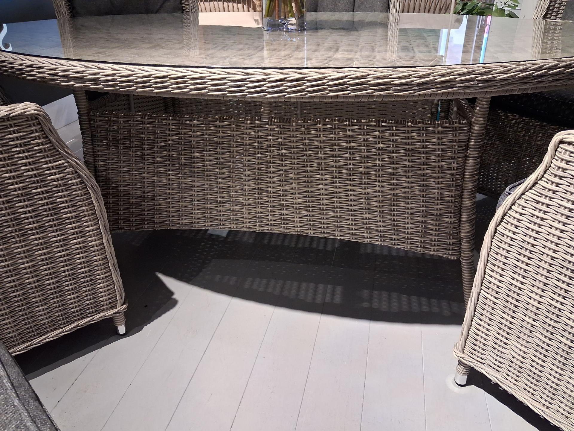 Cruz Garden Dining Table & 6 Chairs - Clearance Cork