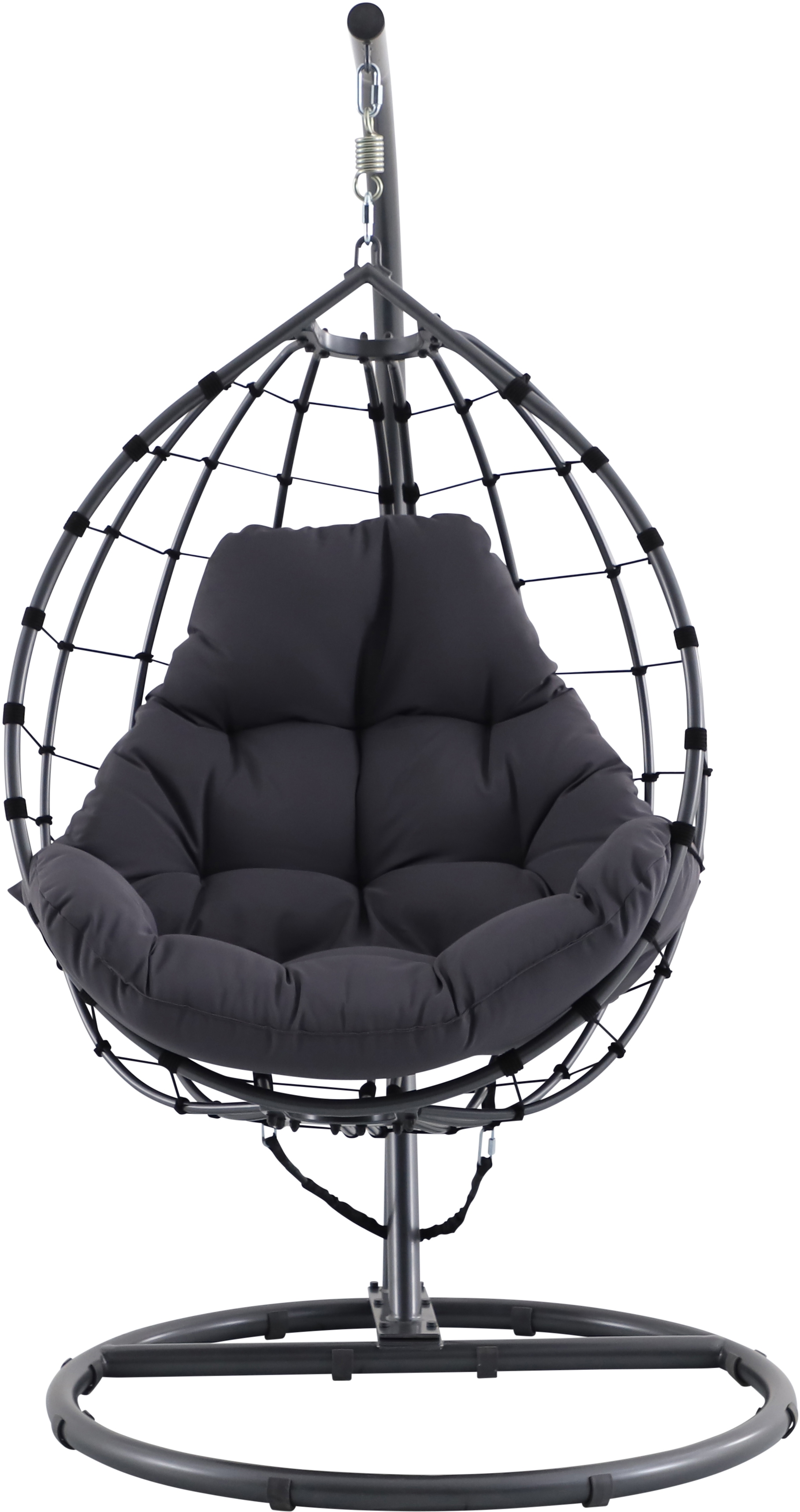 Shelton Garden Hanging Chair Anthracite
