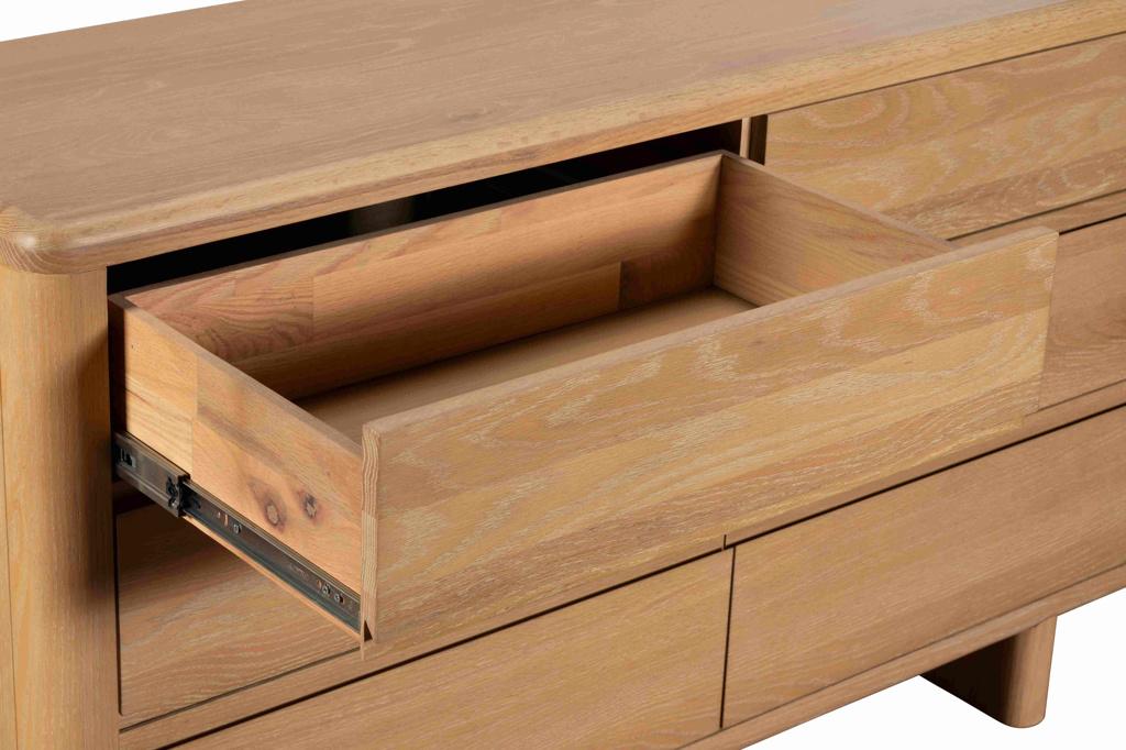 Rowan 6 Drawer Wide Chest Oak
