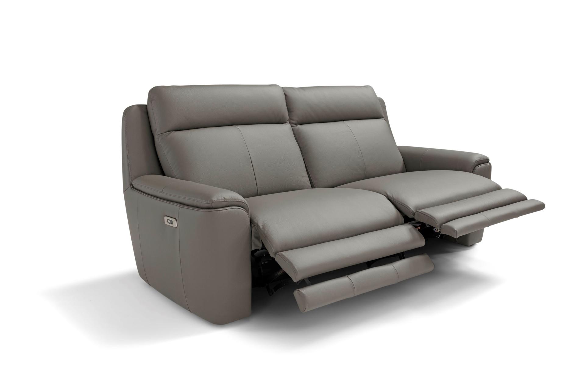 Giorgia 2 Seater Sofa Grey Leather