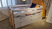 Childrens Captain Bed with Storage Drawers - Clearance Cork
