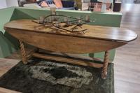 Sannita Drop Leaf Dining Table 230cm - Clearance Cork